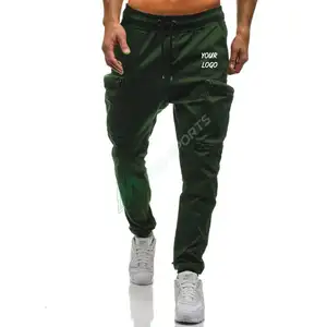 Sonbahar yeni Harem erkekler Joggers pantolon erkekler çok cepler Sweatpants erkek pantolon ordu yeşil XS 3XL