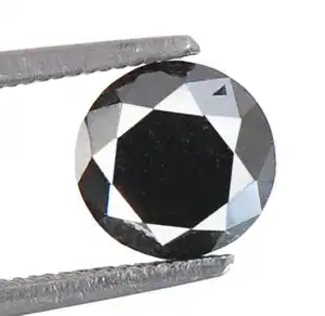 قلادة من الخرز, 22 ct 16 "طبيعي فضفاض أسود الماس الأوجه الخرز قلادة حبلا