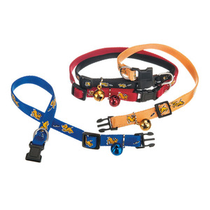 ปลอกคอสุนัขแบบหัวเข็มขัดปรับได้สายรัดไนลอนทำจากผ้าซาตินลายคลาสสิกสำหรับสัตว์ขนาดเล็ก - Product Image 1