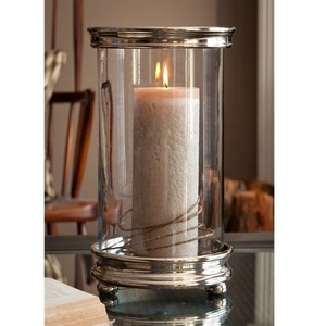 Bougeoir décoratif en verre, château, carafe - Product Image 1