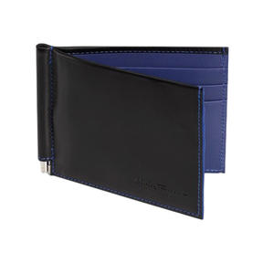 Portefeuille en cuir véritable pour hommes, avec Clip d'argent à l'intérieur, en métal, porte-cartes, collection 2020 - Product Image 1