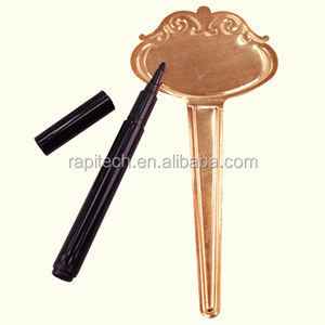 Marqueurs de jardin en cuivre, design simple, marque RAPITECH, 17 cm de long x 8 cm de large, pour serre et usage domestique - Product Image 1