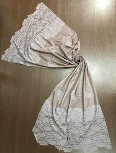 Top Selling New Double Tone <b>Lace</b> Decorated Soft Light Wool Shawl <b>Scarf</b> - Product Image 5