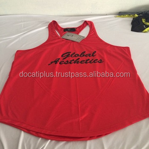 Camisetas deportivas sin mangas con bajo curvo y etiquetas personalizadas - Product Image 3