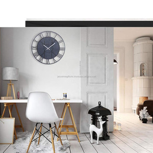 <span class=keywords><strong>Orologio</strong></span> <span class=keywords><strong>da</strong></span> <span class=keywords><strong>parete</strong></span> analogico fatto a mano in metallo con rivestimento in polvere grigia finitura fantasia Design per casa e soggiorno prezzo all'ingrosso - Product Image 6