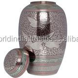 Urna de cremación Domtop marrón y dorada SUMINISTROS FUNERARIOS Brassworld India - Product Image 6