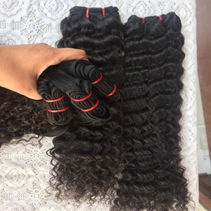 Temple brut donné cheveux bouclés, fermetures de dentelle cheveux humains et échantillon gratuit paquet de cheveux avec expédition prioritaire dhl fedex clip in - Product Image 1