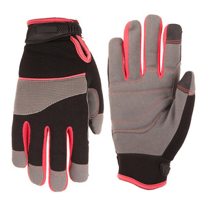 Meilleure vente Gants de machine en cuir de vachette respirant Gants de machine en cuir synthétique pour hommes femmes - Product Image 1