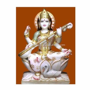 Makrana Marble Saraswati Maa Idols - Product Image 1