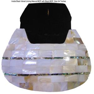Pearl Mother Bag Vintage Evening Purse Clutch <b>White</b> - Product Image 5