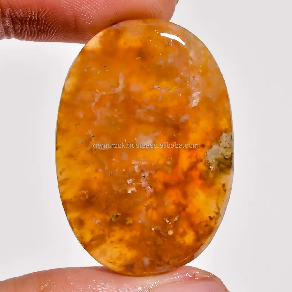 Natural Brown Plume Agate Cabochon Loose Gemstone at Wholesale Price Jewelry Making Plume Agate Tumbled Gem Stone at Bulk Supply