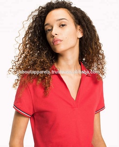 New Promotional Best Quality Cheap Customized logo Women Blank Breathable Cotton Polo Shirt - Product Image 3