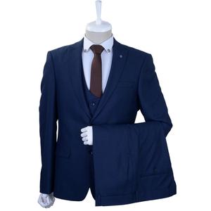 Traje de negocios de tres piezas para hombre, traje de boda para novio - Product Image 6