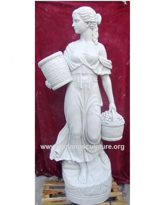 Decoración personalizada para el hogar tamaño humano Vietnam mármol diosa estatua al aire libre jardín piedra escultura - Product Image 4