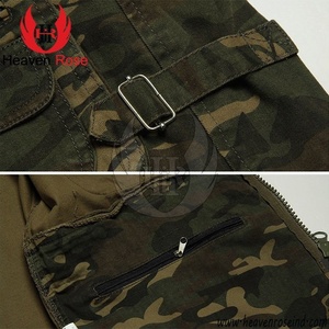 65 % Polyester 35 % Cotton <b>Men</b> Camouflage Sleeveless <b>Working</b> Fishing Vest - Product Image 5