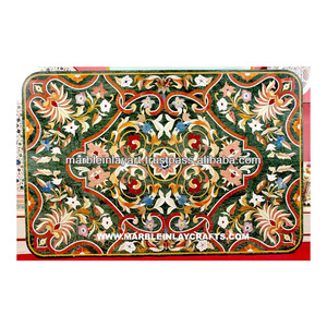 Marble Handmade With Pietra Dura Table Top - Product Image 1