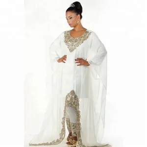 อาบายาห์สไตล์ดูไบสำหรับงานแต่งงาน,ชุดเดรส Abaya Kaftan/Maxi ทันสมัย