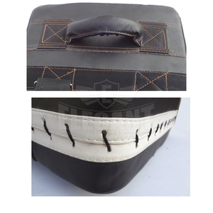 Cuir de vachette PU, bouclier de frappe, coussin de frappe, bouclier de bras, cible de boxe, cible de pied pour l'entraînement au karaté et au Muay Thai - Product Image 2