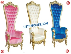 Ensemble de chaises de mariage indien en bois sculpté, chaises de mariée, nouvelle collection - Product Image 4