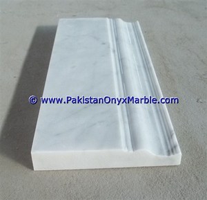 Ziarat Carrara-zócalo de moldeado de mármol natural, zócalo de borde de umbral, cubierta contra salpicaduras, azulejo blanco, precio barato - Product Image 4