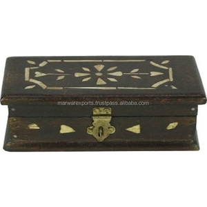 ไม้เนื้อแข็งสไตล์อินเดียใหม่กระดูกฝังกล่องบ้านเฟอร์นิเจอร์สำหรับห้องนั่งเล่นห้องน้ำโรงแรมและบ้านสำนักงาน - Product Image 3