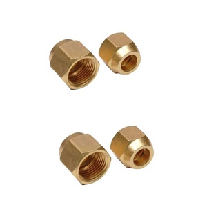 Premium Quality Brass Nut Flare Fitting Customized Size <b>Hardware</b>, Trusted Indian Manufacturer - Product Image 1