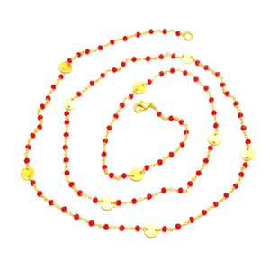 Collar de cadena con cuentas de piedra lunar arcoíris para regalo de boda o compromiso - Product Image 5