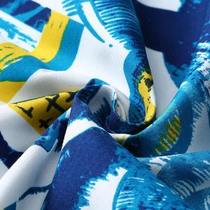 เสื้อเชิ้ตแขนสั้นของผู้ชาย,เสื้อพิมพ์ลายต้นไม้สีเขียวใช้สำหรับออกกำลังกาย Exportable ผ้าคอตตอนสวมใส่สบาย - Product Image 2