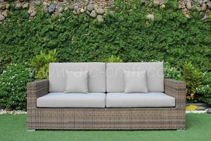 Juego de sofá grande de mimbre lujoso y moderno para sala de estar al aire libre, hoteles, villas, jardines, parques, muebles de ratán con marco de aluminio - Product Image 3