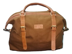 ผ้าใบแว็กซ์และหนังแท้ Duffle Bag - Product Image 2