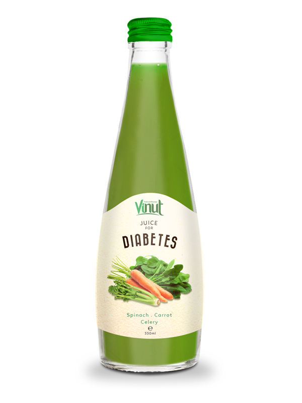 330ml Glasbotle Vegetable Juice Spinach Carrot Celery