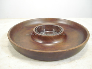 ชิ้นไม้และถาดเสิร์ฟแบบจุ่มพร้อมชามจุ่ม - Product Image 2
