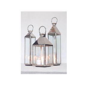 Candelabro grande de acero inoxidable Candelabros y tarros de metal elegantes para fiestas y bodas - Product Image 2