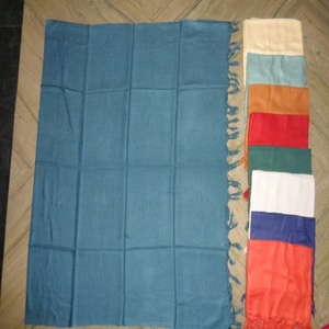 Viscose Solide Couleurs Imprimé Motif Pareo Sarongs Adulte Département Foulards - Product Image 3