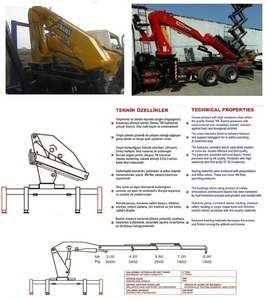 Nueva grúa montada en camión con pluma articulada de 5 toneladas con caja de cambios y bomba Momento de carga alta La mejor calidad Envío rápido - Product Image 3