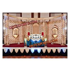 Decoración de escenario de boda asiática, conjunto de escenario de boda indio, escenario de boda moderno, a la venta - Product Image 1