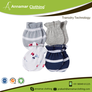 Mitaines pour bébés 100% organiques, grilles pour nouveau-né fabriquées en inde, prix d'usine, livraison gratuite - Product Image 6