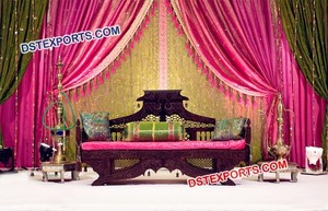 Sofá de boda de lujo con diamantes, asiento de amor clásico, con diseño de corazón, de diamante blanco - Product Image 5