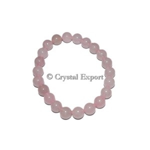 Pulseras curativas de cuarzo rosa de moda 2018 Brazaletes de piedras preciosas - Product Image 1