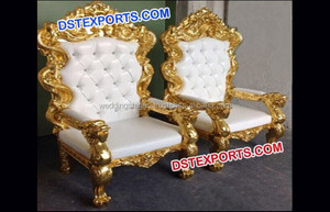 Chaises de mariage Royal à dossier haut pour mariée, chaises de Couple, à dossier haut, bagues de strass, blanches, nouvelle collection - Product Image 6