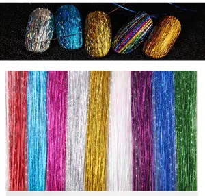 Hair tinsels hair shimmer bling strand flair highlight sizzling holographic extension