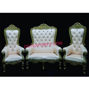 Ensemble de canapé de mariage en bois, ensemble de meubles en métal sculpté, canapé de mariage de Style boho, dernier cri en vente - Product Image 1