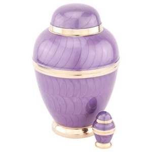 Cúpula rosa con esmalte, urnas de cremación de Metal conmemorativas clásicas, latón/aluminio, para adultos, estilo americano/europeo - Product Image 2