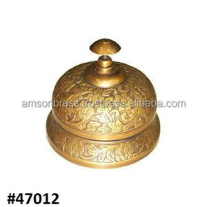 กระดิ่งทองเหลืองโบราณสำหรับต้อนรับแขกที่โรงแรม - Product Image 3