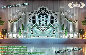 Grand panneau de mariage avec motif papillon, panneau de scène de mariage en métal, panneau de porte en métal élégant pour mariage, décoration - Product Image 4