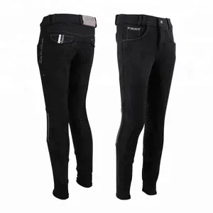 Custom Design Men's Jodhpurs Tight Fit Equestrian Clothing for Horse Riding Bulk Supply with Silicone Printing - Product Image 1