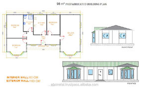Alta calidad prefabricadas casa de una sola planta-82 m2.> 166 m2 - Product Image 4