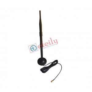 Antena magnética duradera 3G 9dBi de montaje fácil con conector SMA de cable RG174 para aplicaciones de telecomunicaciones externas al aire libre - Product Image 1