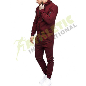 Chándales de hombre personalizados de color sólido de alta calidad de manga larga precio barato casual en blanco de dos piezas ropa de invierno casual Hombre chándales - Product Image 3