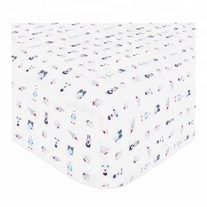 Custom Design 100% Cotton Baby Crib Sheet - Product Image 1